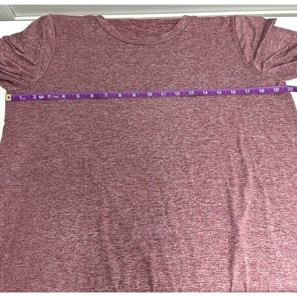 REB In J 220 High-Low Tunic Tee Womens M Soft 3/4 Sleeve Heathered *TINY FLAW* - Picture 9 of 10